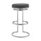 Armen Living Vander 30" Gray Faux Leather and Brushed Stainless Steel Swivel Bar Stool LCVDBABSGR30 - alternate 5
